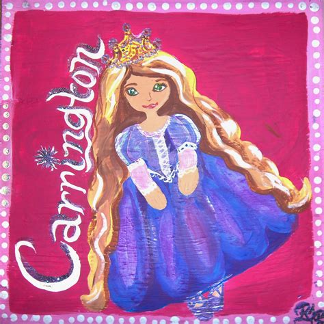 The Princess Party Blog: New Favor Painting! RAPUNZEL :)