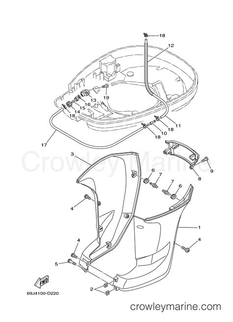 Bottom Cowling Yamaha Outboard Hp F Txrd Crowley Marine