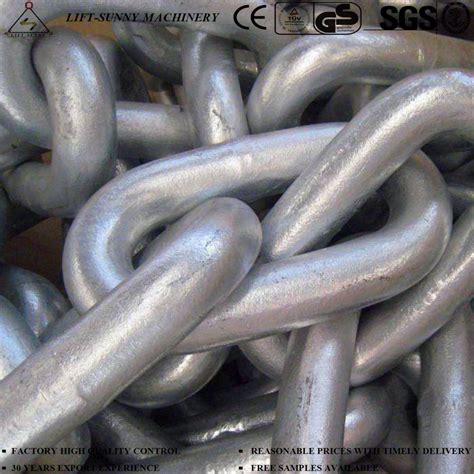 Mm Galvanized Steel Chain Grade U U Studless Link Anchor Chain