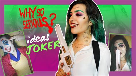 DISFRAZ CASERO DEL JOKER PARA MUJER MAQUILLAJE DEL JOKER PARA MUJER