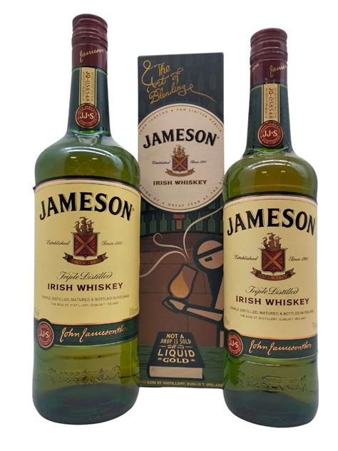 Jameson Irish Whiskey Litre And 70cl 2 Bottle Joint Lot Whiskey