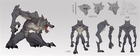 Werewolf Art Character Design Anime Poses