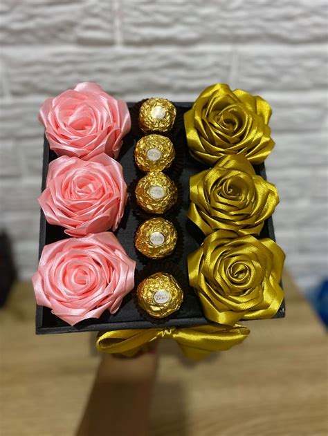 Rosas Eternas Con Chocolate Regalos Rosas Manualidades Arreglos