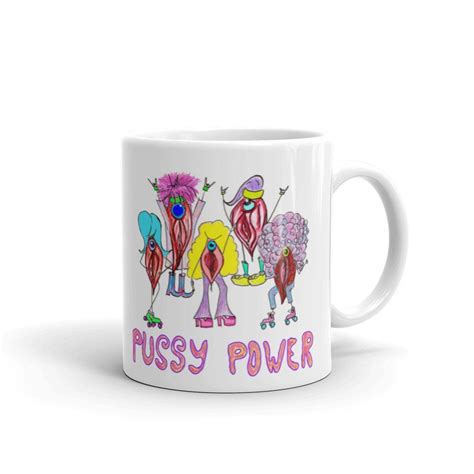 Pussy Power Mug Cute Vagina Coffee Mug Feminist Gift Vulva