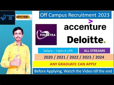 Accenture Recruitment Deloitte Recruitment For Freshers