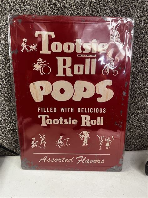 Tootsie Roll Pops Licensed Tin Sign 12 X 17 Native American Ebay