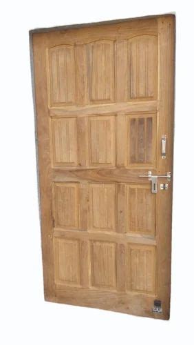 Brown Interior 30mm Burma Teak Wood Door For Home Office And Flats At