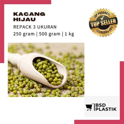 Jual Kacang Hijau Kacang Ijo Kualitas Lokal Mung Bean Curah Ukuran 1kg