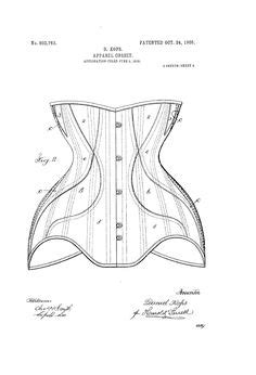 47 Corset Patents Ideas Corset Corset Pattern Sewing Patterns