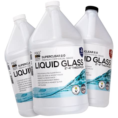 Superclear Liquid Glass Deep Pour Epoxy Resin 2 4 Thick Deep Pour