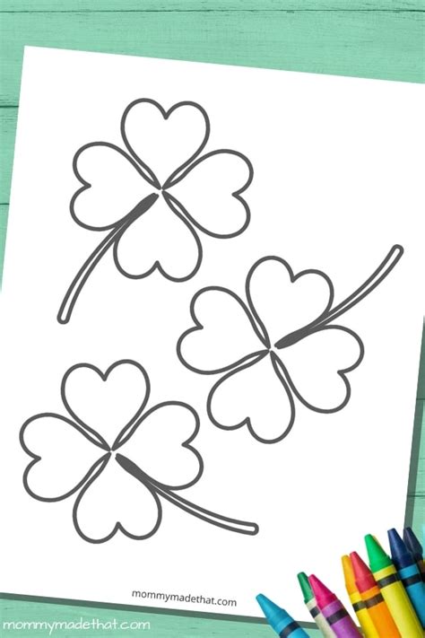 Four Leaf Clover Stencil