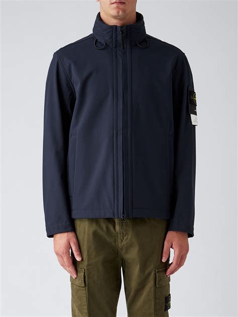 Stone Island Men S Softshell Jacket Navy Caposerio