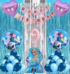 Attache Frozen Theme Foil Balloon For Birthday Decoration Items