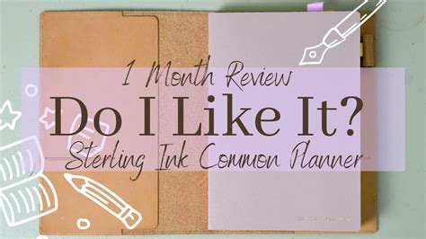 Month In My Sterling Ink Common Planner A Review Youtube