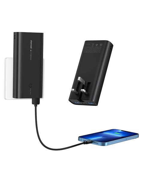 Buy Charmast Mah Power Bank With Ac Plug Pd W Usb C Power