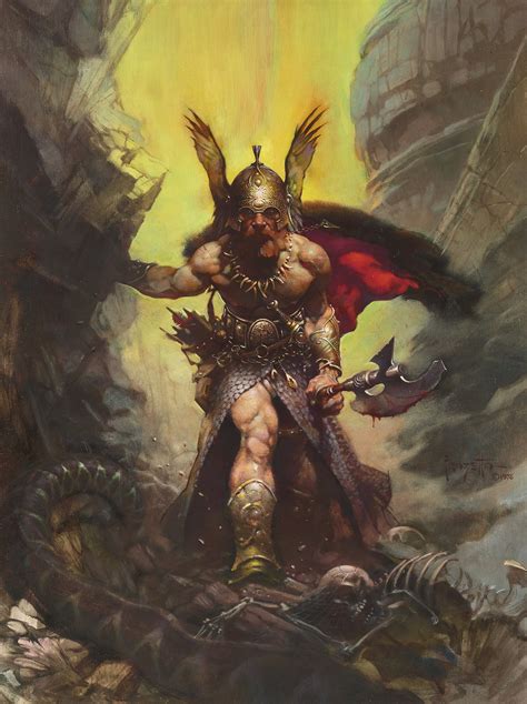 A Frank Frazetta Painting Of A Brawny Warrior Sold For 6 Million