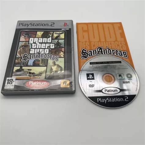 GRAND THEFT AUTO San Andreas GTA PS2 Pal Fr Avec Livret EUR 9 99