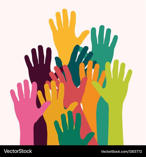 Kids Colorful Hands Royalty Free Vector Image Vectorstock