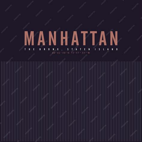 premium vector  poster  manhattan   bronx state island