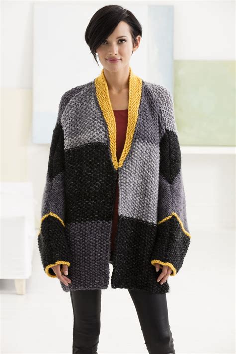 Color Block Cardigan Knit Knit Cardigan Pattern Crochet Jacket