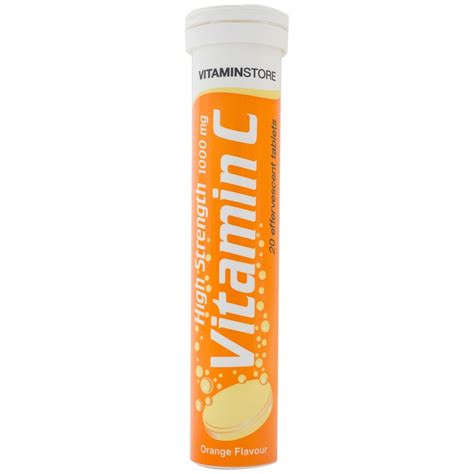 High Strength Effervescent Vitamin C 1000mg Tablets 20pk Bronze