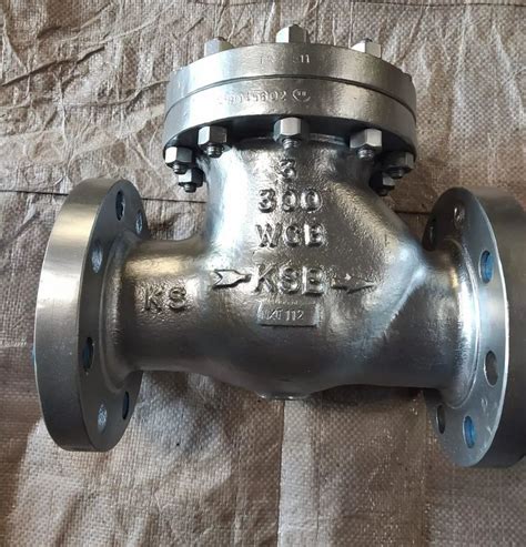 Carbon Steel KSB WCB Swing Check Valve Valve Size 3 0 Inch At Rs 3000