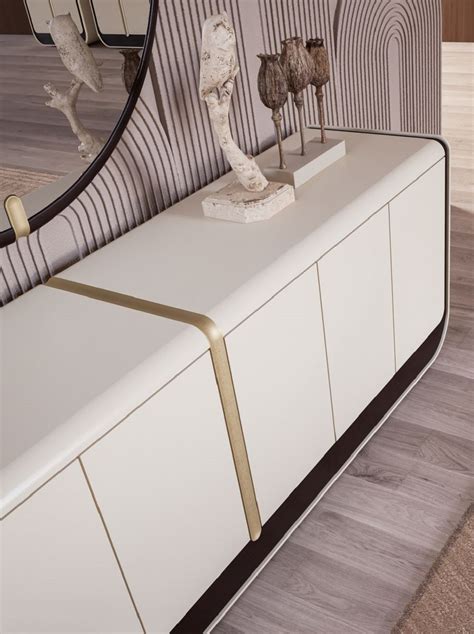 Casa Padrino Luxus Sideboard Creme Schwarz Beige X X H