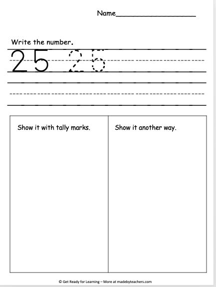 Exploring Number 25 Worksheet - Made By Teachers