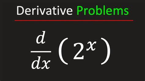 What Is The Derivative Of X Differentiate X Youtube