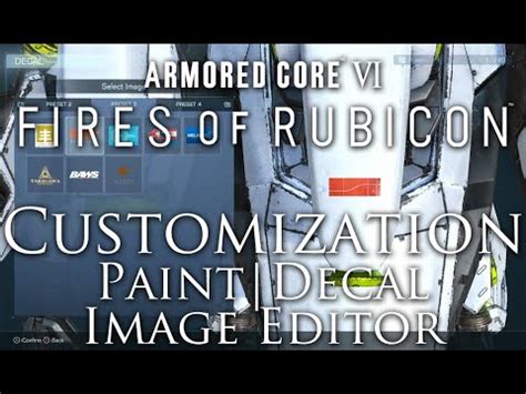 Armored Core 6 AC Paint Decal And Emblem Image Editor YouTube