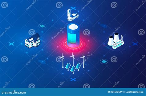 Smart Energy Vector Line Icons Set Smart Energy Technologies