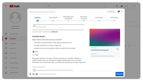 Divulgação do uso de conteúdo sintético ou alterado - Computador