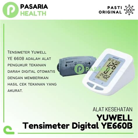 Yuwell Tensimeter Digital Ye B Alat Cek Tes Tekanan Darah Tensi Meter