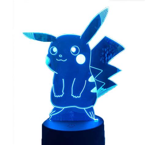 Pokemon Go Pikachu Lampa Nocna 3D Led Na Prezent 12916537422