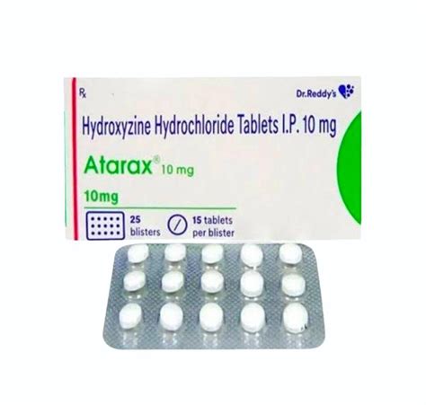 Hydroxyzine Hydrochloride Tablets Atarax 10mg Packaging Type Stripe At Rs 60 Strip In Nagpur