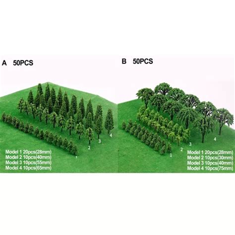 ARBRES MODÈLE PAYSAGE Balance Modèle Train Plastique Railroad Wargame