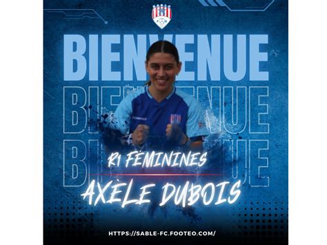 Actualité Axèle Dubois 1ère recrue féminine du Sablé FC club