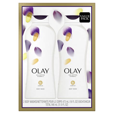 Olay Age Defying Body Wash With Vitamin E X Oz Pack Walmart