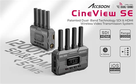 Accsoon CineView SE Transmisor y receptor de video inalámbrico de doble