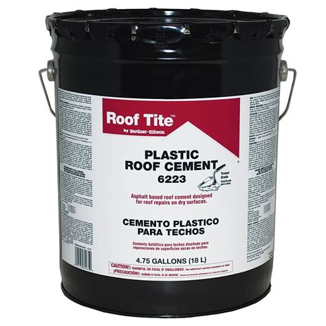 Roof Tite 4 75 Gallon Waterproofer Cement Roof Sealant At