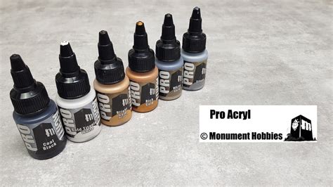 Monument Hobbies Pro Acryl Paints Youtube