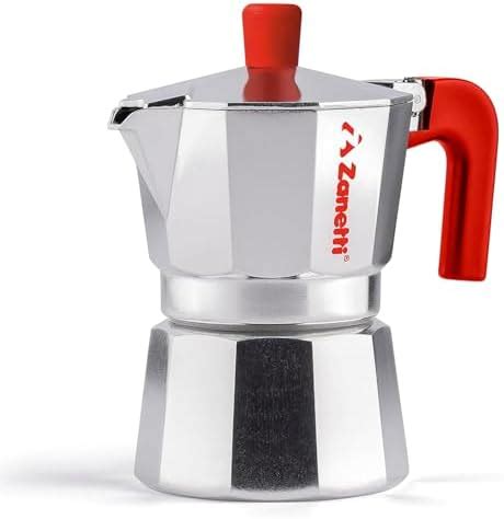 Zanetti Mama Red Edition Cafetière Moka en aluminium machine à café