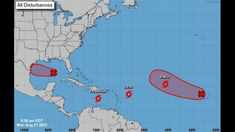 Multiple Tropical Storms Forming in the Atlantic Ocean and Gulf of ...