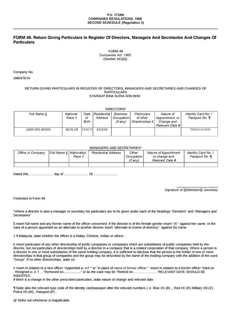 Form 49 Word It Will Be Useful For Doing Conveyancing Assignment P