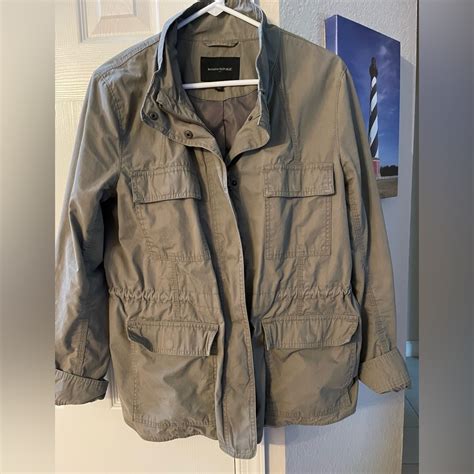 Banana Republic Utility Field Jacket Army Green Gem