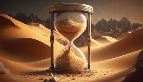 Sand Slipping Through The Hourglass Embrace The Moment Stock Illustration Illustration Of