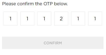 Javascript For OTP Input Field Enable The Button Only When All 6