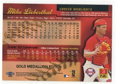 1999 Fleer Ultra Gold Medallion Baseball Cards Pick From List EBay