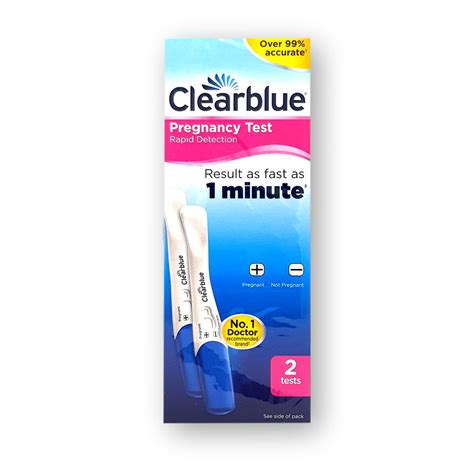 Clearblue Rapid Detection Pregnancy Test 2’s Welfare Pharmacy Uk