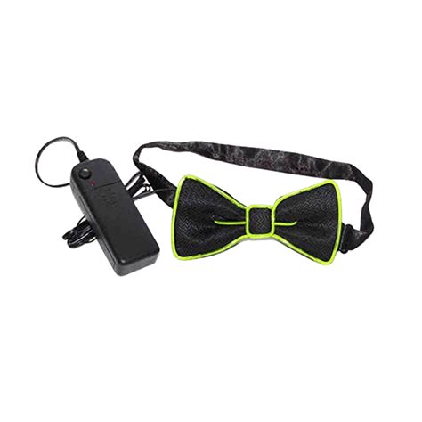 Light Up Green Led Bow Tie Light Up Wear